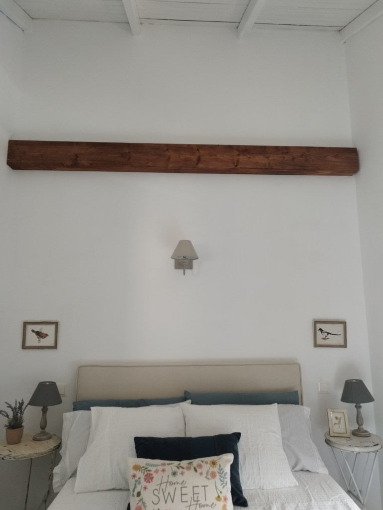 Habitación Azul cama Casa Paraíso Navas